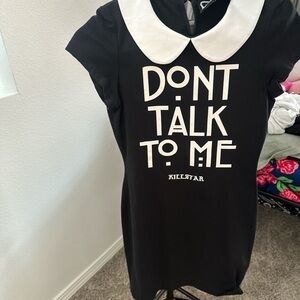 Killstar Black and White Mini Dress